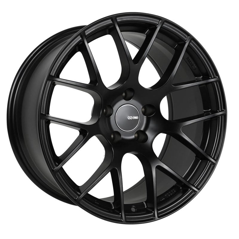 Enkei Raijin 18x9.5 15mm Offset 5x114.3 Bolt Pattern 72.6 Bore Diameter Matte Black Wheel