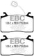 EBC 17-18 Alfa Romeo Giulia Ultimax OEM Replacement Front Brake Pads