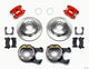 Wilwood D154 P/S Park Brake Kit Red 12 Bolt 2.81in Offset Staggered Shock