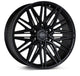Vossen HF6-5 20x9.5 / 6x139.7 / ET15 / Deep Face / 106.1 - Satin Black Wheel