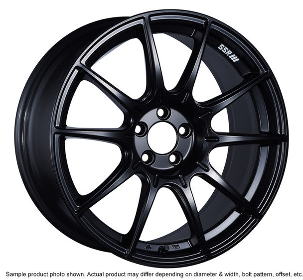 SSR GTV02 18x8.5 5x100 44mm Offset Flat Black Wheel 02-05 WRX