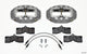 Wilwood D8-4 Front Caliper Kit Clear Corvette C2 / C3 65-82