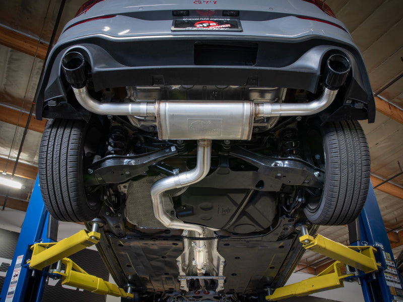 aFe 22-24 Volkswagen GTI MACH Force-Xp 3 to 2-1/2 IN Stainless Steel Cat-Back Exhaust w/Black Tip