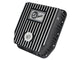 aFe POWER Transmission Pan Ford Trucks 80-92 (AOD Transmission)- Black w/ Machined Fins