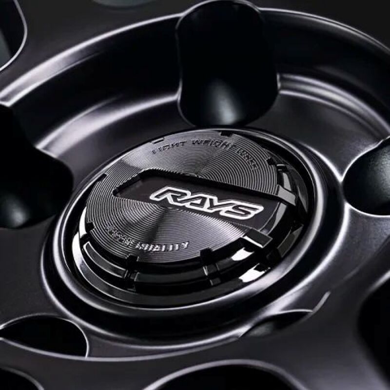 Gram Lights 57NR LIMITED II 18x8.5 +45 5-120 Semigloss Black Wheel w/ Black Cap/Stickers/Air Valve