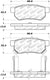 StopTech 90-01 Acura Integra Street Select Brake Pads - Rear