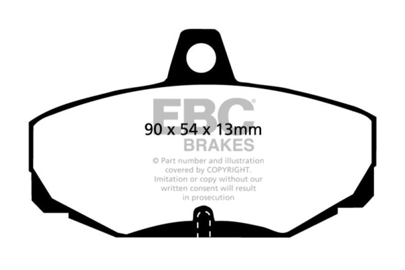 EBC 96-00 Ac Ace 5.0 Yellowstuff Rear Brake Pads