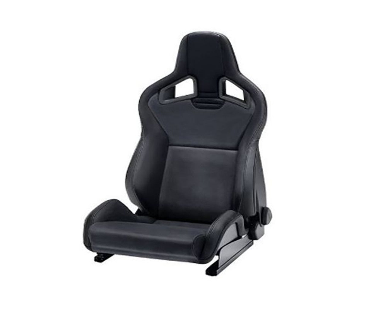 Recaro Sportster CS LH Seat - Black Leather - Carbon Heat /Silver Logo