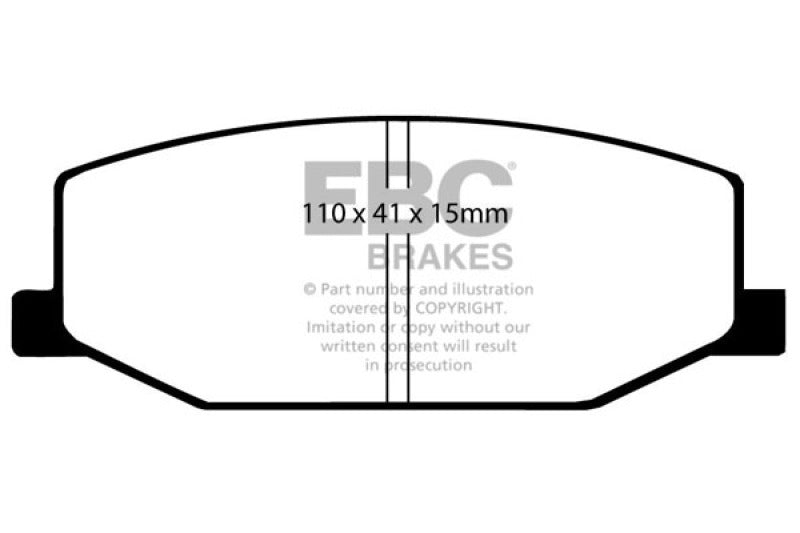 EBC 94-95 Suzuki Samurai Greenstuff Front Brake Pads