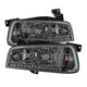 xTune Dodge Charger 06-10 1Pc LED Crystal Headlights Smoke HD-ON-DCH05-1PC-LED-SM