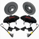Wilwood Forged Dynalite Front Hat Kit 11.75in Black Rotor 90-05 Miata