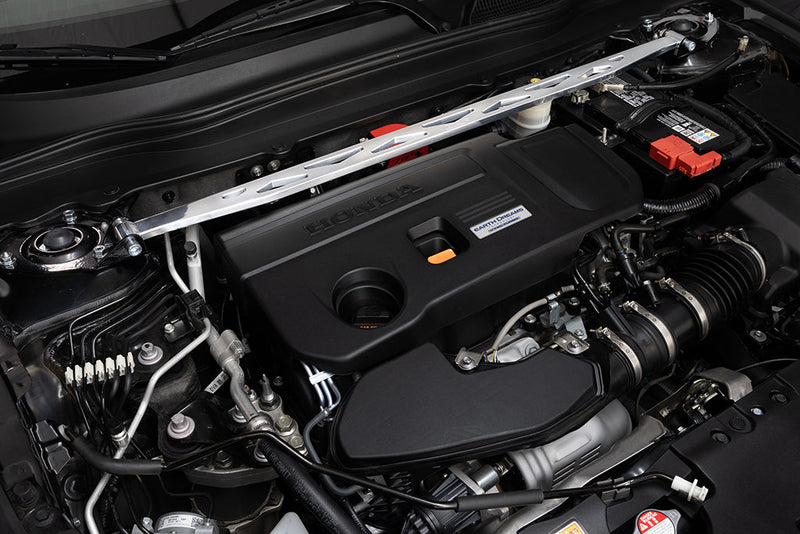 HPS Front Strut Tower Brace - 2018-2022 Honda Accord Exclude 2.0L Hybrid Engine - Polished (42-104P)