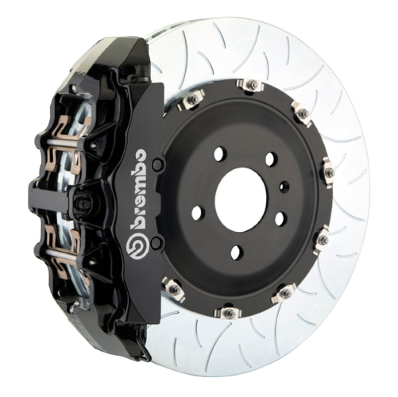 Brembo 20+ Model Y Front GT BBK 6 Piston Cast 380x34 2pc Rotor Slotted Type-3- White