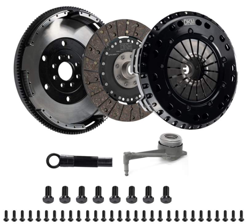 DKM Clutch 2.0 VW/Audi A3 FSI 6 Bolt Motor MS Twin Disc Clutch w/Steel Flywheel (660 ft/lbs Torque)