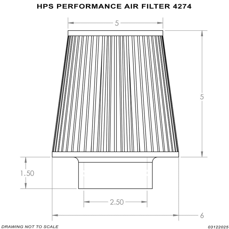 HPS Universal Air Filter (Oiled) - White (HPS-4274)