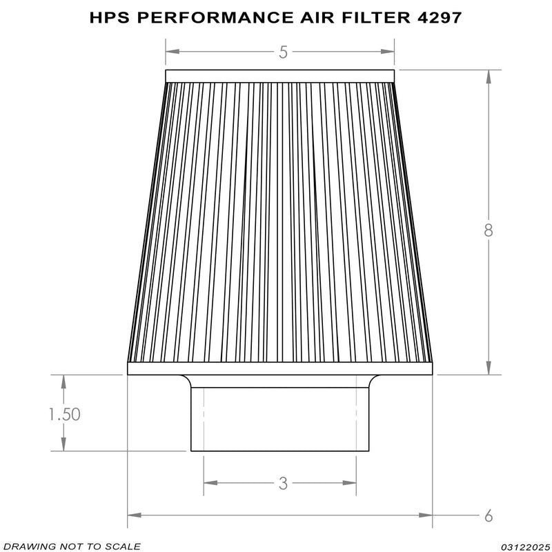 HPS Universal Air Filter (Oiled) - White (HPS-4297)