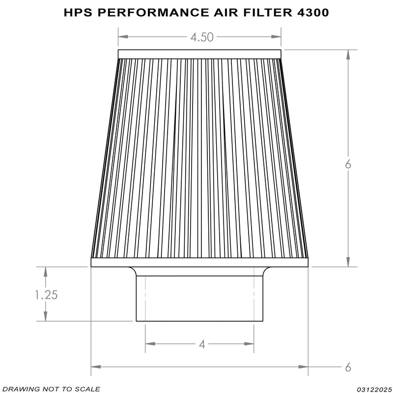 HPS Universal Air Filter (Oiled) - White (HPS-4300)