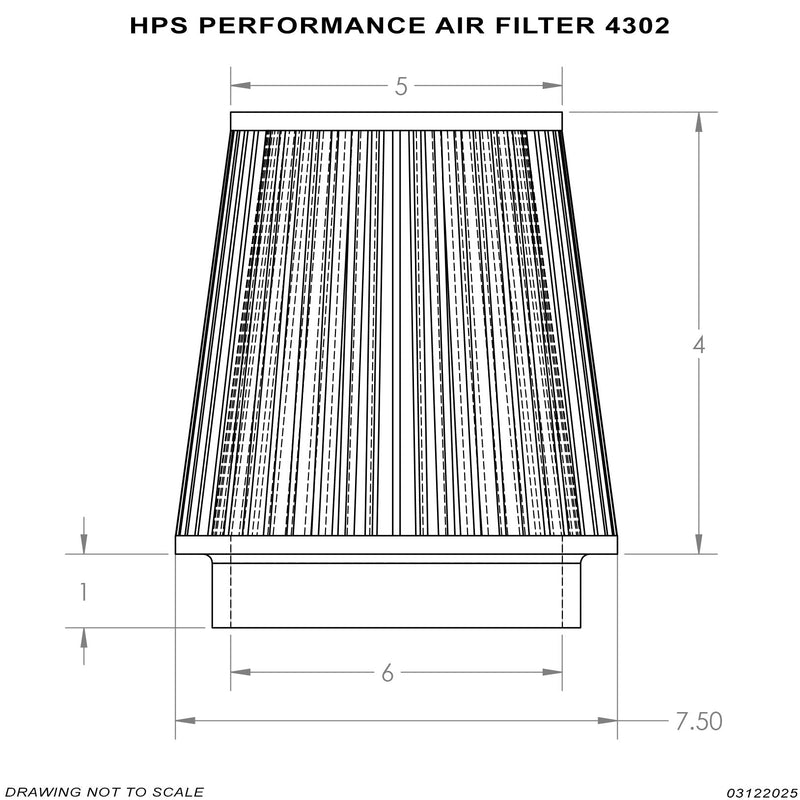 HPS Universal Air Filter (Oiled) - White (HPS-4302)