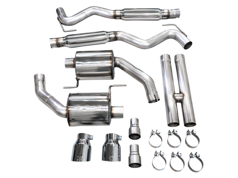 AWE 2024 Ford Mustang GT Fastback S650 RWD Touring Catback Exhaust w/ Dual Chrome Silver Tips