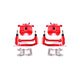 Power Stop 01-03 Acura CL Front Red Calipers w/Brackets - Pair