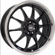 Enkei J10 16x7 5x108/115 38mm Offset 72.62mm Bore Dia Matte Black w/ Machined Lip Wheel