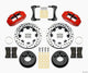 Wilwood Narrow Superlite 4R Front Kit 12.19in Drilled Red 87-89 Jeep YJ