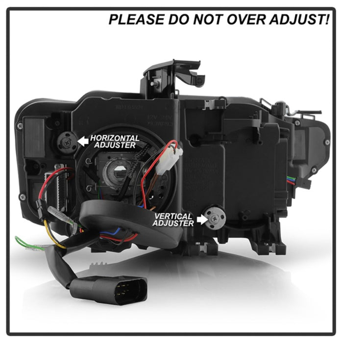 Spyder 13-17 Audi A5 HID Model Only Projector Headlights - Black (PRO-YD-AA513HIDSI-SEQGR-BK)