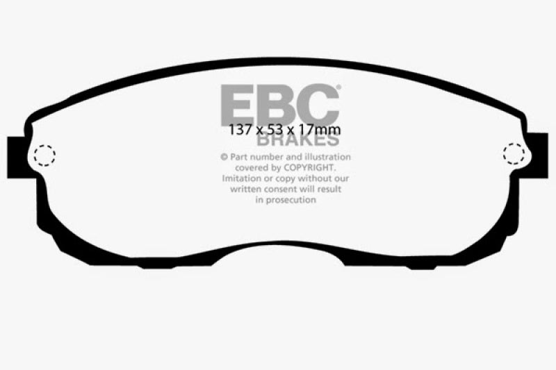 EBC 99-01 Infiniti G20 2.0 Greenstuff Front Brake Pads