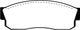 EBC 83-86 Nissan Pulsar 1.5 Turbo Greenstuff Front Brake Pads