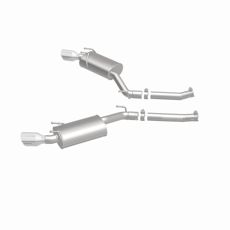 MagnaFlow Axle-Back Stainless Dual Split 4in Polished Tips 10-15 Chevrolet Camaro Convert. 3.6L V6