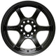 Gram Lights 57DR 15x8.0 +28 4x100 Semi Gloss Black Wheel