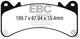 EBC 2015+ Chevrolet Tahoe 2WD (6 Piston Brembo) Ultimax2 Front Brake Pads