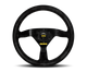 Momo MOD69 Steering Wheel 350 mm -  Black Suede/Black Spokes