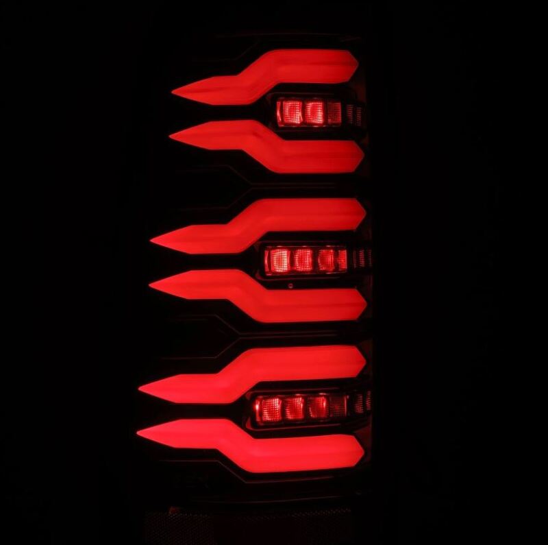 AlphaRex 99-06 Chevrolet Silverado Sierra LUXX-Series LED Tail Lights Alpha-Black