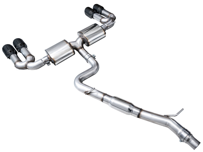 AWE 22-24 Audi 8Y S3 Touring Edition Exhaust - Diamond Black Tips