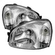 xTune Hyundai Santa Fe 2003-2006 Crystal Headlights Chrome HD-JH-HYSA03-C