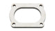 Vibrant T304 SS 4 Bolt Flange for 3in O.D. Oval tubing
