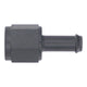 DeatschWerks 6AN Female Flare Swivel to 5/16in Single Hose Barb - Anodized Matte Black