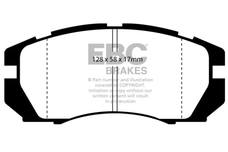 EBC 95-96 Subaru Impreza 2.2 Yellowstuff Front Brake Pads