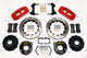 Wilwood AERO4 Rear P-Brake Kit 14.00in Drill Red 58-64 Olds/Pontiac Ends 2.81in Offset