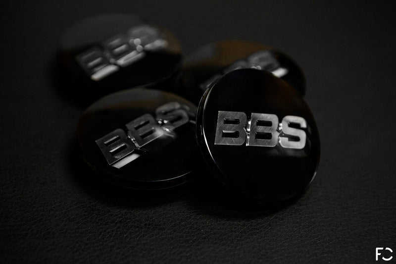 BBS Center Cap 70mm Black/Silver - 3D