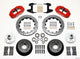 Wilwood Narrow Superlite 6R Front Hub Kit 12.88in Drill Red 74-80 Pinto/Mustang II Disc Spindle only