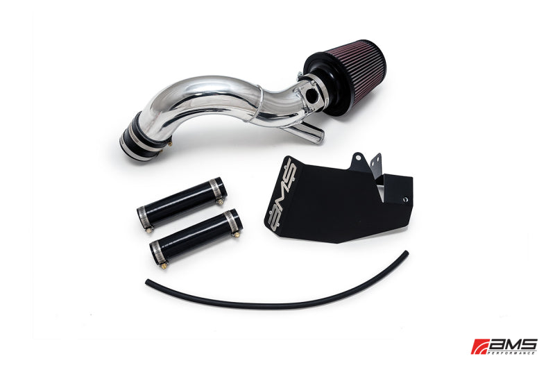 AMS Performance 08-15 Mitsubishi EVO X Replacement Intake Pipe w/MAF Housing & Bungs - Black