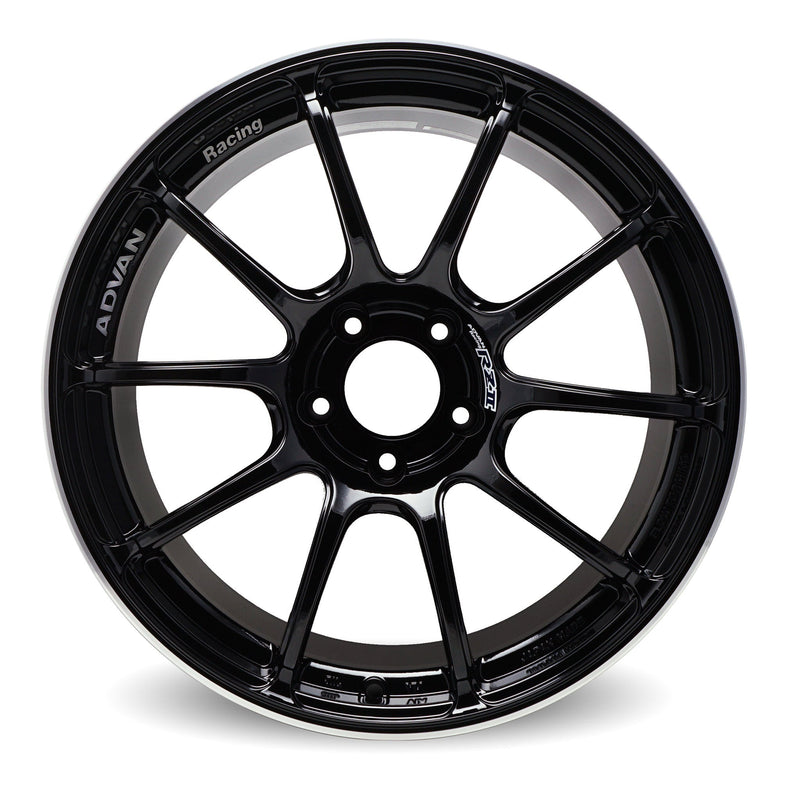 Advan RZII 18x8.0 +44 5x114.3 Racing Gloss Black Wheel