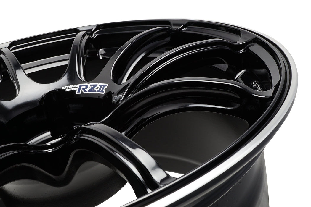 Advan RZII 18x8.0 +45 5-120 Racing Gloss Black Wheel