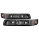 xTune Chevy Silverado 99-02 Amber Reflector Bumper Lights Smoke CBL-JH-CS99-AM-SM