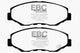 EBC 13-15 Acura ILX 1.5 Hybrid Greenstuff Front Brake Pads
