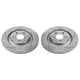 Power Stop 10-11 Audi S4 Rear Evolution Drilled & Slotted Rotors - Pair
