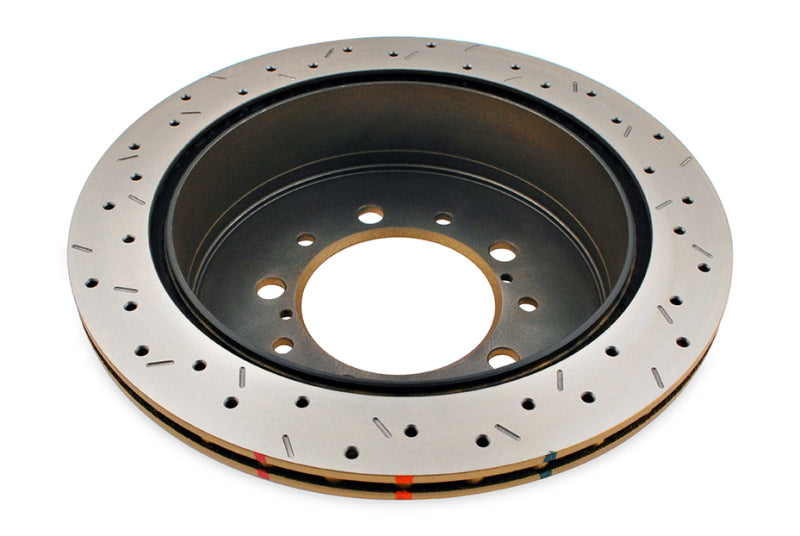 DBA 07+ Toyota Land Cruiser 200 Series Rear Drilled and Slotted 4000 Series Rotor