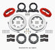 Wilwood D8 Front Hat Kit 12.19in Rotor Red 76-77 Ford Bronco Dana 44 w/Lines
